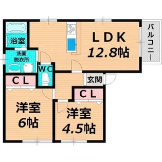 グランメール【3階】の間取り