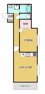 フローレンス【1階】の間取り
