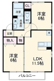 フェニックス EF【2階】の間取り