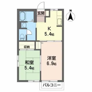 ライフ・ハーモニー【2階】の間取り