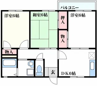 ソシアルハイツ【2階】の間取り