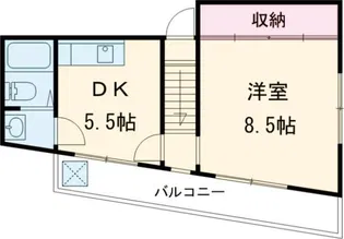 高木荘【3階】の間取り