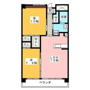 ラ・ミノールIII【6階】の間取り
