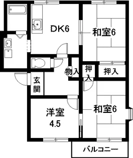 ハイホーム嵯峨【2階】の間取り