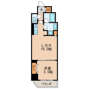 新栄アイサンメゾン【6階】の間取り