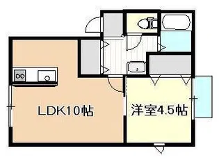 ブライトネスヴィラ【1階】の間取り