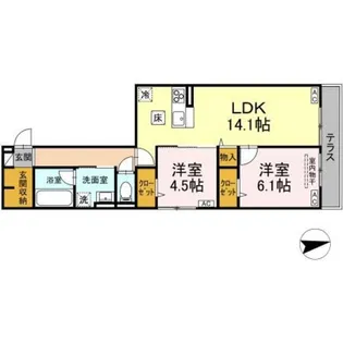 D-PRECIOUS狛江東和泉【1階】の間取り