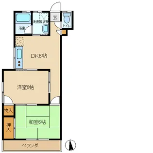 ハーモニー・コートB棟【2階】の間取り