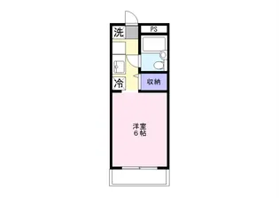 ハイツ東山B【3階】の間取り