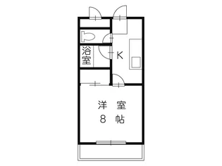 バンブービレッジ大村【1階】の間取り