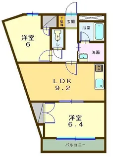ヴィラメゾン NORIKA【2階】の間取り