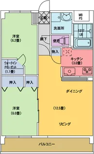 アクシス泉【2階】の間取り