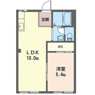 コーポ藤B【1階】の間取り