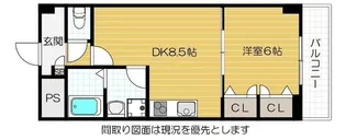ラポーエアキ【2階】の間取り