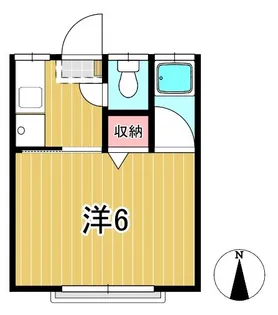 1Kの間取り画像