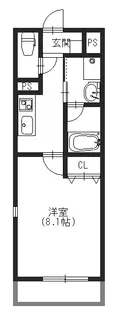 アンリシールI【3階】の間取り