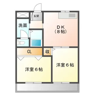群馬県前橋市総社町高井【アパート】の間取り