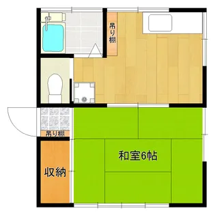 西川荘【2階】の間取り