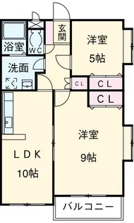 ベルックス A【3階】の間取り