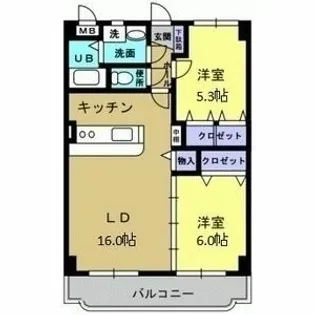 Y&M TAKAHASHI I【5階】の間取り