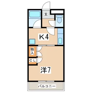 福島県郡山市安積4【アパート】の間取り