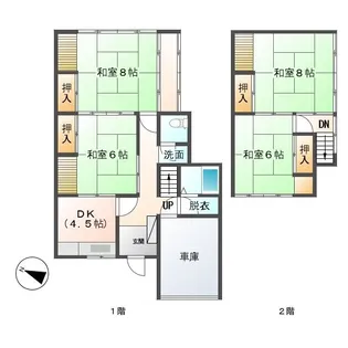 石川県加賀市別所町富士見ケ丘【一戸建】の間取り
