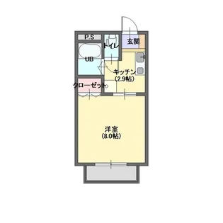 1Kの間取り画像