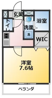 1Kの間取り画像