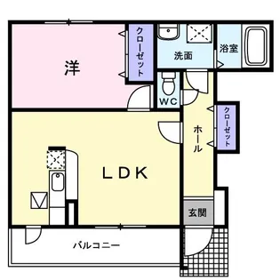 ブルーム ガーデン【1階】の間取り