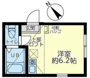 ユナイト四谷フォンターナ【2階】の間取り