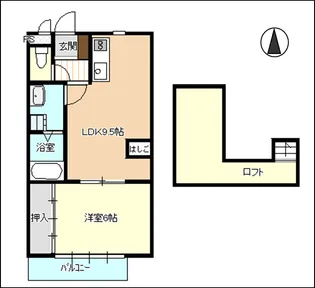 メゾンシンデレラ【2階】の間取り
