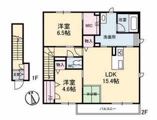 ルミエール【2階】の間取り