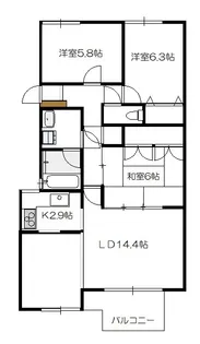 ステイツ吉見園【4階】の間取り