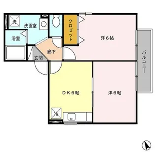 コンフォートウィルモア【2階】の間取り