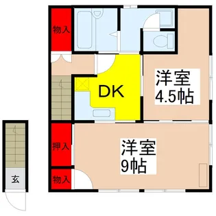 アヴァンメゾン1-B【2階】の間取り