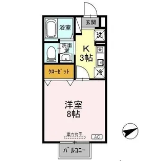 セントラル親和 壱番館【2階】の間取り