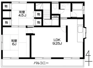 シルバーハイツ【3階】の間取り