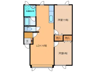 メゾン松江【1階】の間取り