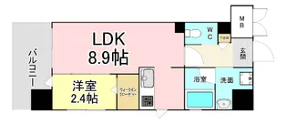 YSP城野【4階】の間取り