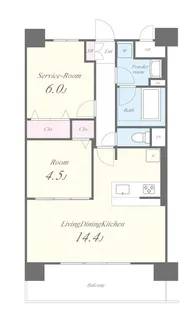 ソライロテラスあびこ【1階】の間取り