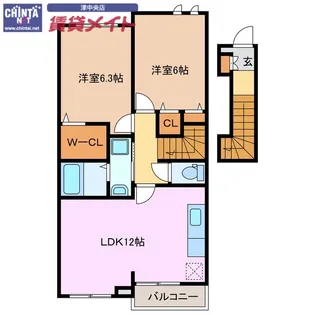 デーア・パラッツオ【2階】の間取り