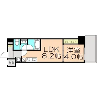 大阪府大阪市都島区中野町3【マンション】の間取り