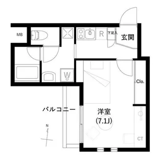 Access湘南平塚【5階】の間取り