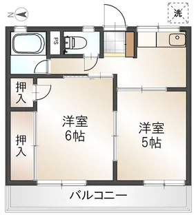 シティハイムシェモアA【2階】の間取り