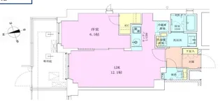 広尾レジデンス壱番館【1階】の間取り