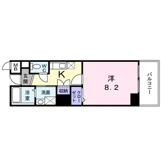 エスト堀川【5階】の間取り