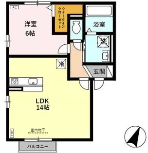 コージイ コート【1階】の間取り