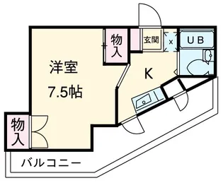 1Kの間取り画像