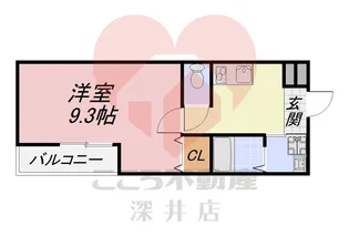 フジパレス上野芝III番館【2階】の間取り