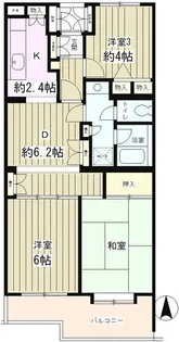 ヒラソル上野毛【2階】の間取り
